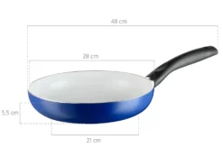 Mäser 931338 Harriot Keramik Bratpfanne 28 Cm, ILAG CERAMIC, Induktionsgeeignet, Blau -Küchenzauber Günstiges Geschäft 4b740488187d5e13c7b655eda23e5a1c