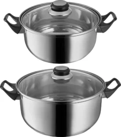 Tectake Topfset Aus Edelstahl Mit Glasdeckeln 12-tlg. - Silber 12 Tectake Topfset Aus Edelstahl Mit Glasdeckeln 12-tlg. - Silber -Küchenzauber Günstiges Geschäft 4b751ffd419244add8b40da79398f1d4