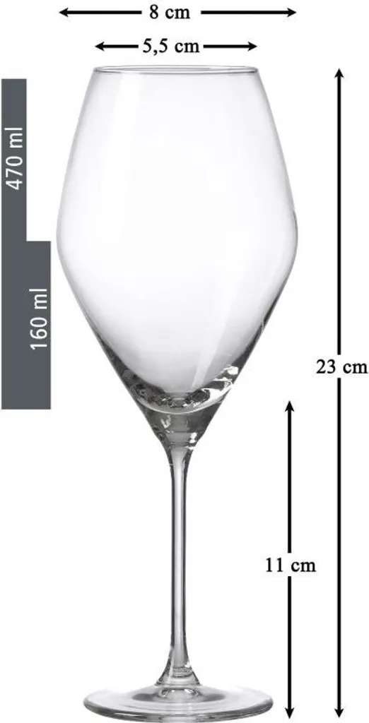 Ritzenhoff & Breker Rotweinglas Salsa 6er Set, Weingläser, Glas, Klar, 470 Ml, 811254 4 Ritzenhoff & Breker Rotweinglas Salsa 6er Set, Weingläser, Glas, Klar, 470 Ml, 811254 – Bild 4