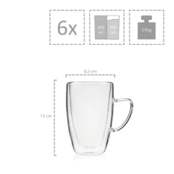 Sänger SÄNGER Doppelwandiges Cappuccino Gläser Set Mit Henkel 6 Teilig -Küchenzauber Günstiges Geschäft 51b4203d31ed9e800faef7a978d57f75