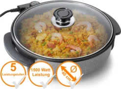 Tristar Multifunktionspfanne PZ-2964 1500 W 40 Cm -Küchenzauber Günstiges Geschäft 542bbe6539068914e9213662ec2355ed