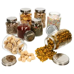 8-tlg. Vorrats-Gläserset Doria 520 Ml + 320 Ml Gewürzglas Mit Schraub-Deckel Silber Gläser 13 8-tlg. Vorrats-Gläserset Doria 520 Ml + 320 Ml Gewürzglas Mit Schraub-Deckel Silber Gläser -Küchenzauber Günstiges Geschäft 54caf1589c6c734f6ac49054114ec8c1