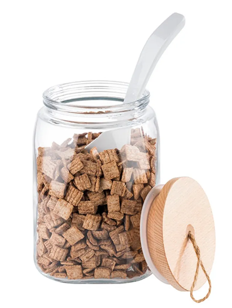 APS Vorratsglas -WOODY- /// 14 X 14 Cm, H: 21,5 Cm /// Glas, Kiefernholz, Silikon /// 2,5 Liter /// 82257 3 APS Vorratsglas -WOODY- /// 14 X 14 Cm, H: 21,5 Cm /// Glas, Kiefernholz, Silikon /// 2,5 Liter /// 82257 – Bild 3