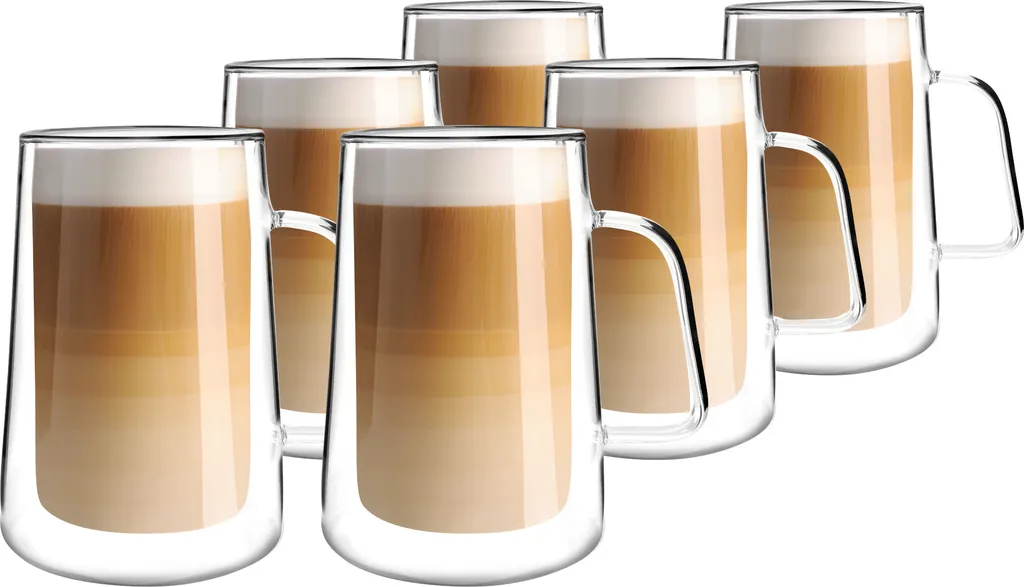 Thermogläser Doppelwandig 6er SET Latte Macchiato Espresso VIALLI DESIGN 300ml 2 Thermogläser Doppelwandig 6er SET Latte Macchiato Espresso VIALLI DESIGN 300ml – Bild 2