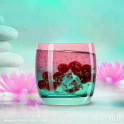 Trinkgläser Rosa-Türkis Aus Glas Bunt Set 6 Stück 200ml (max.320ml) Wassergläser -Küchenzauber Günstiges Geschäft 5704bacbb71c4e6558a9ff5b19a488d4