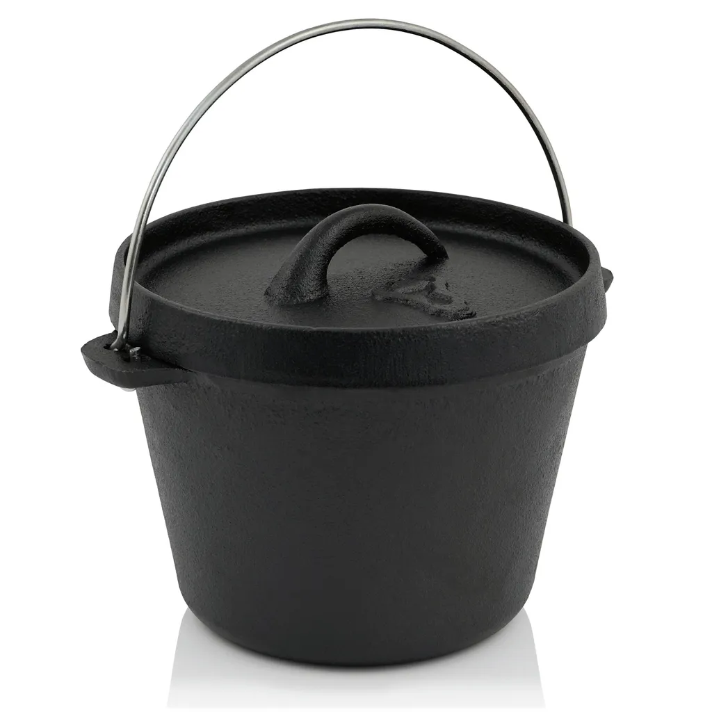 BBQ-Toro Mini Dutch Oven | 700 Ml | 1 QT Traditioneller Gusseisen Kochtopf 1 BBQ-Toro Mini Dutch Oven | 700 Ml | 1 QT Traditioneller Gusseisen Kochtopf