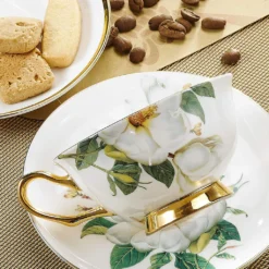 Panbado Floral Kaffeetassen Aus Premium Bone China Porzellan, Beinhaltet 1 Tassen 200 Ml, 1 Untertassen, Und 1 Löffel 7 Panbado Floral Kaffeetassen Aus Premium Bone China Porzellan, Beinhaltet 1 Tassen 200 Ml, 1 Untertassen, Und 1 Löffel -Küchenzauber Günstiges Geschäft 59ef451ba497f0cde4c106873cdd7da3