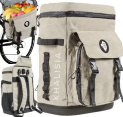 KHALISIA Kühltasche - Fahrradtasche Für Gepäckträger - Einsetzbar Als Gepäckträgertasche - Fahrrad Rucksack - Picknicktasche - Lunchtasche - Thermotasche Hält Kalt & Warm