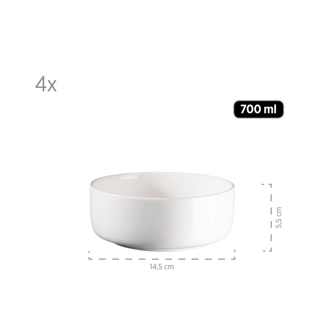 Mäser 931617 Kombiservice Finaro Für 4 Personen, Porzellan, Weiß (1 Set, 16-teilig) 5 Mäser 931617 Kombiservice Finaro Für 4 Personen, Porzellan, Weiß (1 Set, 16-teilig) – Bild 5