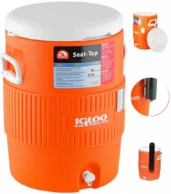 IGLOO Getränkebehälter 'Seat Top 10 Gallon' 38L -Küchenzauber Günstiges Geschäft 5fcee6321c6f160bbc8b840c108ec409