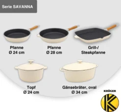 Karl Krüger 95034 Gusseisen Gansbräter Savanna Mit Deckel, 34 Cm -Küchenzauber Günstiges Geschäft 6225011dd6a2369607574c9c85e0cf5d