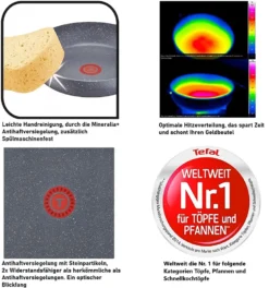 Tefal G13409 Healthy Wokpfanne Induktion 28cm -3 Tlg, Edelstahl Wok Bratpfanne Antihaft-beschichtet, Spülmaschinenfest, Rutschfester Griff, Für Alle Herdarten -Küchenzauber Günstiges Geschäft 6268b796607e2b705d1a2efd8caedcfb