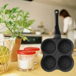 4-Loch-Omelettpfanne,Burger Egg Ham Pancake Maker,Antihaftpfanne -Küchenzauber Günstiges Geschäft 63f5dadeae3f1af21f46f4f6062cda16