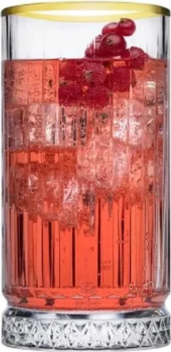 Pasabahce Elysia Golden Touch Long Drink Gläser 4-teiliges Set Mit Goldrand 280ml -Küchenzauber Günstiges Geschäft 656f4ba36760478c22541e4523874007