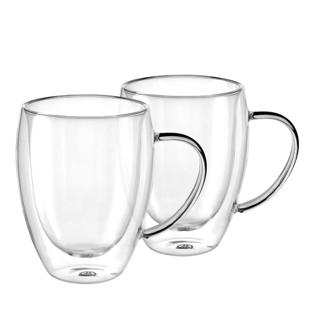 GRÄWE Doppelwandige Latte Macchiato-Thermogläser Mit Henkel, 350 Ml, 2er Set 1 GRÄWE Doppelwandige Latte Macchiato-Thermogläser Mit Henkel, 350 Ml, 2er Set