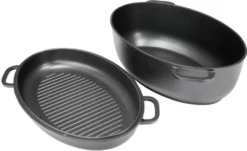 Universalbräter 7,5 L Alu-Gussbräter Multi-Grill-Bräter Deckel = Auflaufform -Küchenzauber Günstiges Geschäft 666a1ad6c9ba21aa8ad918c83d7356e0