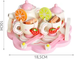 Kinder Teeservice Set Holz Zubehör Für Die Kinderküche, 16-tlg. Ab 3 Jahre Rollenspiele Für Mädchen Und Jungs 9418 -Küchenzauber Günstiges Geschäft 66c7703dec4f250d7460e9f1c7eca395