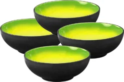 CreaTable 20220 Kombiservice Hot Green Für 4 Personen, Steinzeug, Rund, Grün/gelb/schwarz (1 Set, 16-teilig) -Küchenzauber Günstiges Geschäft 698841e1d93deeffabeda650a8696b88