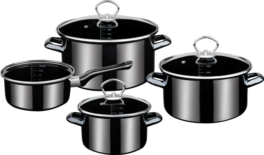 Kochtopf-Set Profi-Black-Star 4-tlg. 1 Kochtopf-Set Profi-Black-Star 4-tlg.