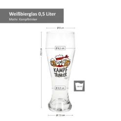 2x Weizenbiergläser Mutmacher Kampftrinker Weißbierglas 0,5L -Küchenzauber Günstiges Geschäft 6a05b89bf57bf2abd1de2c7b9676dba4