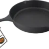Jim Beam Gusseisen Pfanne - Grillpfanne Bratpfanne Induktion - Steakpfanne Für Herd Grill - 26 Cm Rund