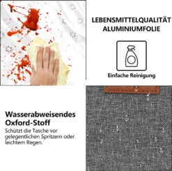 Lospitch 25L Kühltasche Faltbar Kühlkorb Kühlbox Isoliertasche Thermotasche Picknicktasche Für Lebensmitteltransport, Grau 10 Lospitch 25L Kühltasche Faltbar Kühlkorb Kühlbox Isoliertasche Thermotasche Picknicktasche Für Lebensmitteltransport, Grau -Küchenzauber Günstiges Geschäft 6b0b517442860be4f5dfa279f956e12c