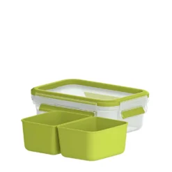 Emsa Snackbox CLIP & GO 0,55 Liter Transparent / Grün -Küchenzauber Günstiges Geschäft 6c6a6e1c6d12b5f7f8c2beeea22b1e46