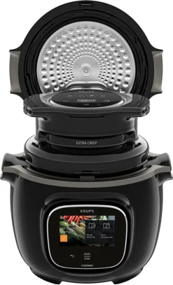 Krups Cook4Me Extra Crisp-Deckel AJ1508 | Timer | 4 Automatische Funktionen | Extra Knusprig | Schwarz -Küchenzauber Günstiges Geschäft 6ce86382ab2cef047e150b13abfc5efc