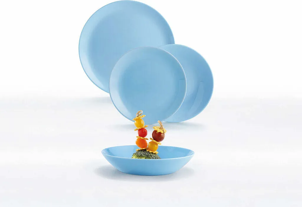 Tafelservice Diwali Light Blue Hellblau 18-teilig LUMINARC Hartglasgeschirr Geschirrset Tafelset Essservice Geschirr 6 Tafelservice Diwali Light Blue Hellblau 18-teilig LUMINARC Hartglasgeschirr Geschirrset Tafelset Essservice Geschirr – Bild 6