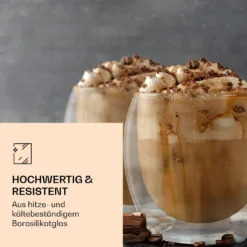 6x 410ml DUOS Doppelwandige JUMBO-Thermogläser Für Latte Macchiato, Cappuchino -Küchenzauber Günstiges Geschäft 704a914295a38e0f3ca05abbee369074