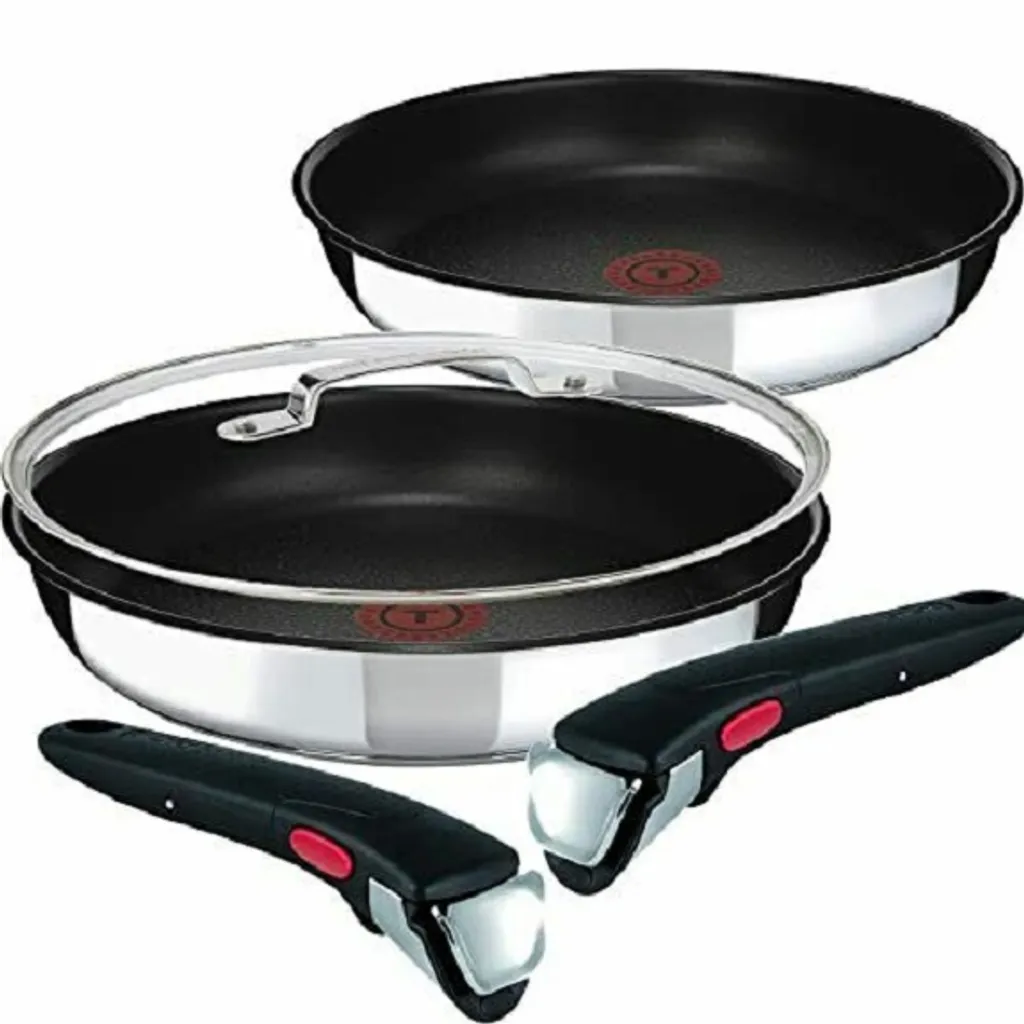 Tefal Pfannenset INGENIO PREFERENCE °24/28cm L94092 + Jamie Oliver Gravur Glasdeckel °28cm + 2 Griffe 1 Tefal Pfannenset INGENIO PREFERENCE °24/28cm L94092 + Jamie Oliver Gravur Glasdeckel °28cm + 2 Griffe