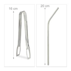 Relaxdays 4 Trinkgläser Mit Deckel Und Zubehör -Küchenzauber Günstiges Geschäft 710fea88d177ab54fc898a132d80f8b1