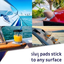 SILWY - 2 X Trinkbecher Mit Magnetboden - Hub Orange - Inkl. 2 Nano-Gel-Pads - 0,25l -Küchenzauber Günstiges Geschäft 7255e01e92771a264dfe9308565b6899