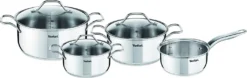 Tefal Intuition Topfset 7-teilig - Kochtöpfe 16 (1,3 L) + 20 (2,9 L) + 24 (4,9 L) Cm Mit Glasdecke, A702A8 -Küchenzauber Günstiges Geschäft 732e9e2201b44a864a182bbbce5bedb9