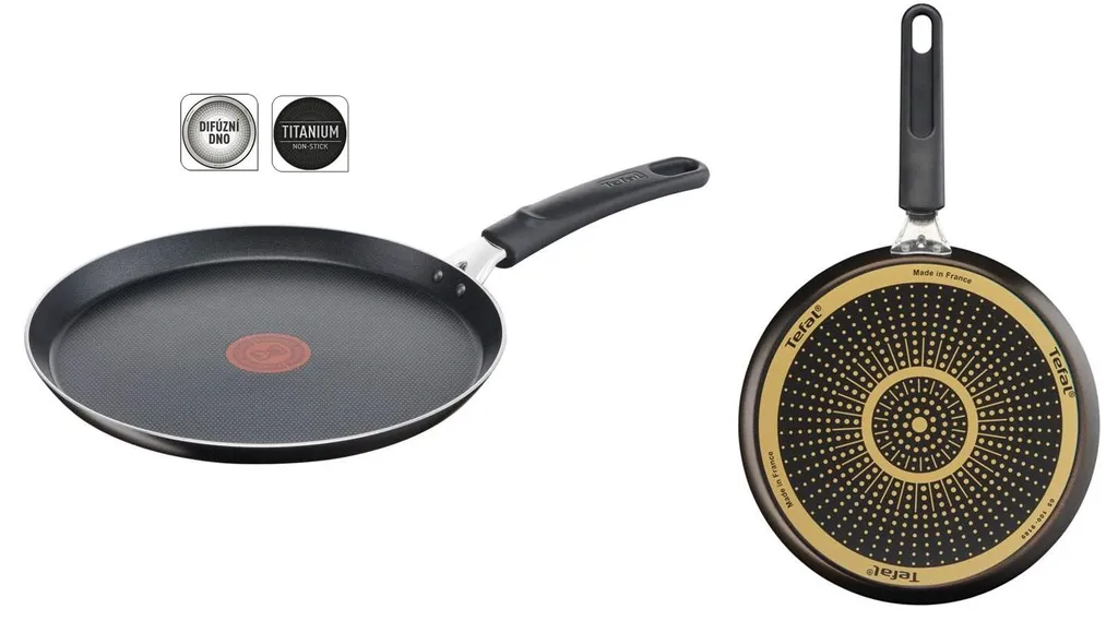 Tefal Simple Cook B5561053, Rund, Pfannkuchenpfanne, Schwarz, Titan, Aluminium, 0,7 L 1 Tefal Simple Cook B5561053, Rund, Pfannkuchenpfanne, Schwarz, Titan, Aluminium, 0,7 L