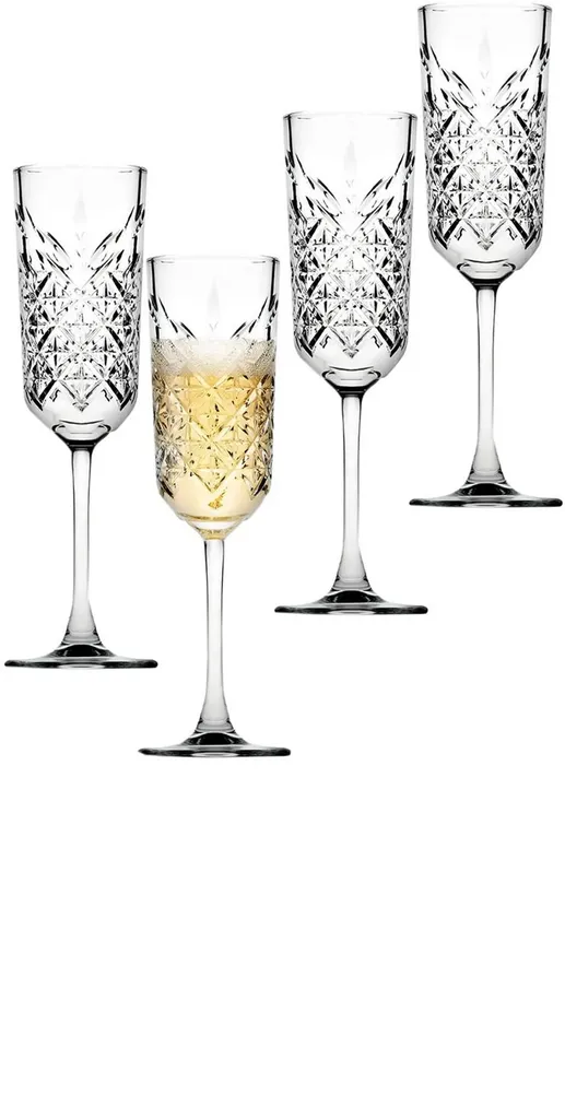 Pasabahce 440356 Timeless Sektglas, Sektkelch, 175ml, Glas, Transparent, 4 Stück 8 Pasabahce 440356 Timeless Sektglas, Sektkelch, 175ml, Glas, Transparent, 4 Stück – Bild 8
