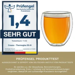 Creano Doppelwandige Gläser 400ml „DG-Bauchig“, 4er Set, Großes Thermoglas Doppelwandig Aus Borosilikatglas, Kaffeegläser, Teegläser, Latte Gläser, Doppelwandgläser 11 Creano Doppelwandige Gläser 400ml „DG-Bauchig“, 4er Set, Großes Thermoglas Doppelwandig Aus Borosilikatglas, Kaffeegläser, Teegläser, Latte Gläser, Doppelwandgläser -Küchenzauber Günstiges Geschäft 74dd3c40097948cdd458babf89896ccd