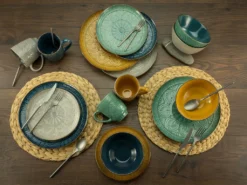 CreaTable 22561 Kombiservice Samarkand Für 4 Personen, Steinzeug, Mehrfarbig (1 Set, 16-teilig) -Küchenzauber Günstiges Geschäft 762b13347e19fbe4d371d1095403cbb2