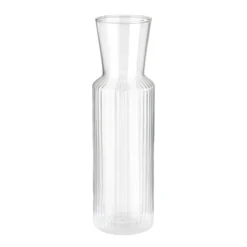 APS Glaskaraffe -LINES- /// Ø 8 Cm, H: 27 Cm, 0,9 Liter /// Glas, Deckel Aus Kork /// /// 10738 -Küchenzauber Günstiges Geschäft 7786b84a4ea4dc642f6d52fe14f043ea