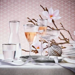 BUTLERS GOLDEN TWENTIES 4x Weingläser Mit Goldrand Und Rillen 280ml -Küchenzauber Günstiges Geschäft 79a03ec3e3da84ea0228e72602716894 1