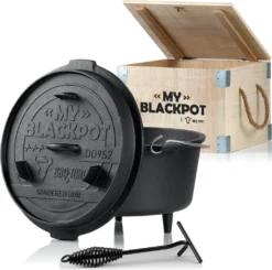 BBQ-Toro Dutch Oven "My Blackpot", 9,0 L Sonderedition Inkl. Holzkiste, Gusstopf