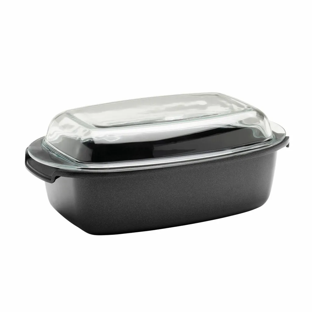 Berndes Aluguss Unibräter Mit Glasdeckel Beschichtet 33 X 21 Cm 4 Berndes Aluguss Unibräter Mit Glasdeckel Beschichtet 33 X 21 Cm – Bild 4