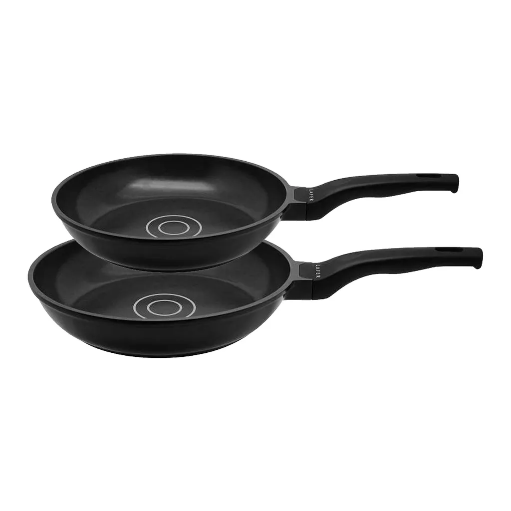 ELO Pfannen - Set LAFER, Pfannen Aus Aluminium Mit Edelstahlbodenplatte Und Antihaftveredelung, Pfanne Für Ceran-, Gas-, Elektro-, Induktionsherde - Spülmaschinengeeignet, Menge: 1 X 2er Set 2 ELO Pfannen - Set LAFER, Pfannen Aus Aluminium Mit Edelstahlbodenplatte Und Antihaftveredelung, Pfanne Für Ceran-, Gas-, Elektro-, Induktionsherde - Spülmaschinengeeignet, Menge: 1 X 2er Set – Bild 2