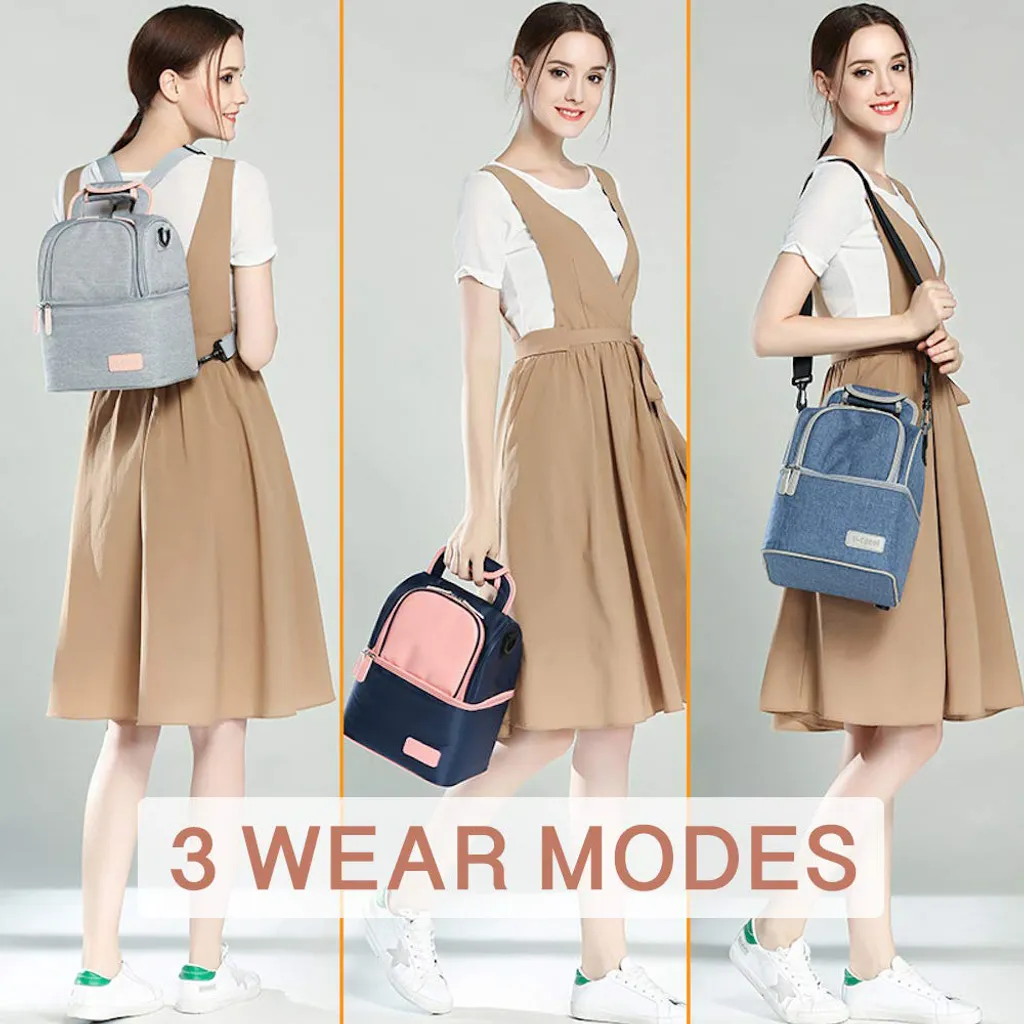 Muttermilch-Kühltasche Mit Kühlakkus, Doppellagig, Passend Für 3 Flaschen, Bis Zu 255 Ml, Für Stillen, Muttermilch, Pumpbeutel, Rucksack ,Denim Blue 3 Muttermilch-Kühltasche Mit Kühlakkus, Doppellagig, Passend Für 3 Flaschen, Bis Zu 255 Ml, Für Stillen, Muttermilch, Pumpbeutel, Rucksack ,Denim Blue – Bild 3