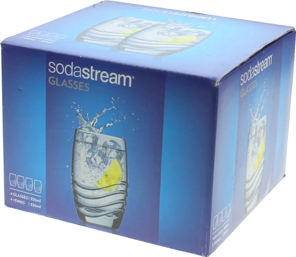 Sodastream Trinkglas 4er-Pack, Passend Zu Sodastream-Glaskaraffen 6 Sodastream Trinkglas 4er-Pack, Passend Zu Sodastream-Glaskaraffen – Bild 6