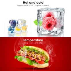 EINFEBEN Kuehlbox Tragbare 32 Liter, Thermo-Elektrische Kuehlbox, Wärmen Und Kühlen Mini-Kuehlschrank 12 Volt Und 230 Volt, ECO-Modus, Mit Tragegriff, Für Auto, Innenraum, Camping Kühlboxen -Küchenzauber Günstiges Geschäft 84eacabb1c98e8f7970e0b8c0fa9b040