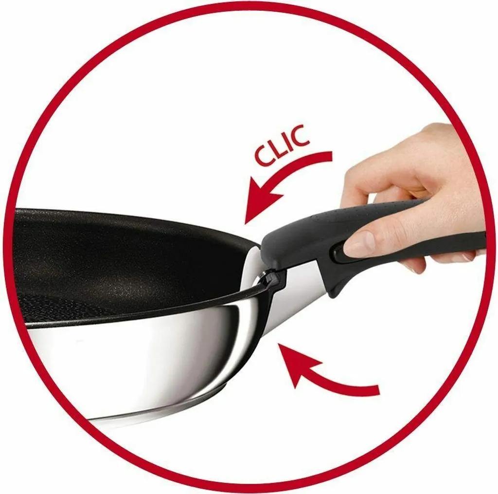 Tefal Pfannenset INGENIO 24/28cm L94092 + 2 X Jamie Oliver Glasdeckel 24/28cm + 2 Griffe + Ingenio Pfannenwender 3 Tefal Pfannenset INGENIO 24/28cm L94092 + 2 X Jamie Oliver Glasdeckel 24/28cm + 2 Griffe + Ingenio Pfannenwender – Bild 3