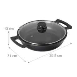 Relaxdays Servierpfanne Mit Deckel -Küchenzauber Günstiges Geschäft 8683c5f08e15242fbe7999a22b241309