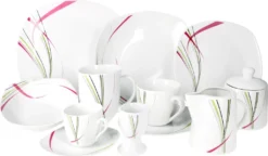 Kombiservice 62 Tlg. Fashion, Eckige Form -Küchenzauber Günstiges Geschäft 876612a2cd45fc48e5ed0eb0b8f7ac14