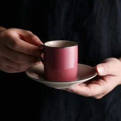 Artvigor, Porzellan Kaffeeservice, Bunt 12 Teilig Kaffee Set, Mit 6 Espressotassen 80 Ml, 6 Untertassen, Mehrfarbig -Küchenzauber Günstiges Geschäft 883e2b8a8f70c950a4834f4c43a741c7